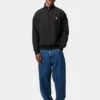 Half Zip American Script Sweatshirt