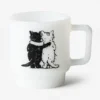 Hugging Cats Glass Mug Hugging Cats Glass Mug