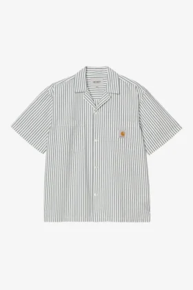 Short Sleeve Leavel Stripe Shirt Short Sleeve Leavel Stripe Shirt