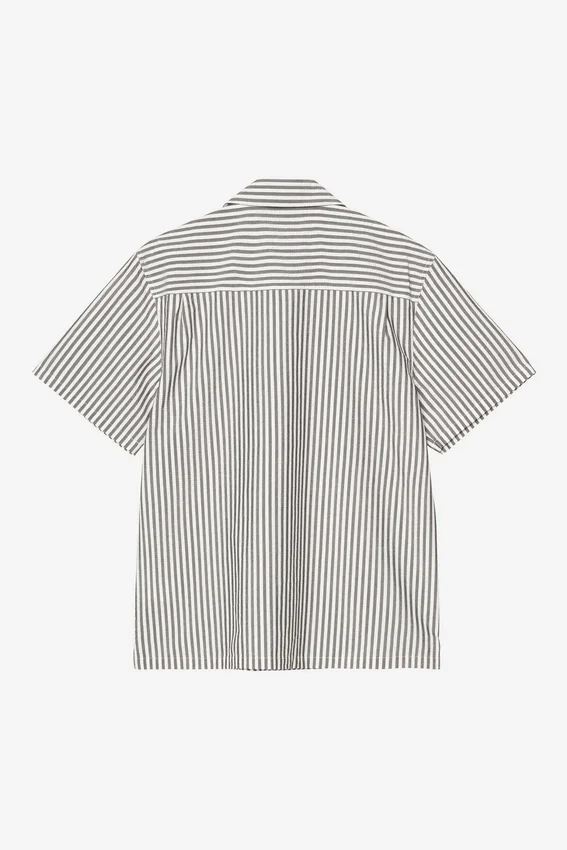 Short Sleeve Leavel Stripe Shirt Short Sleeve Leavel Stripe Shirt