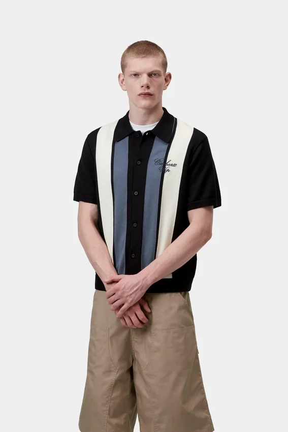 Short Sleeve Mello Stripe Knit Shirt Short Sleeve Mello Stripe Knit Shirt