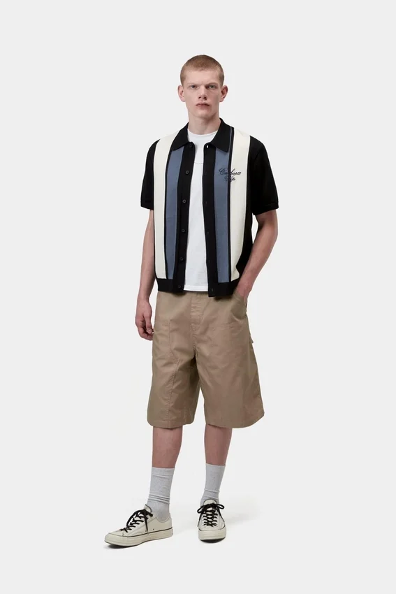Short Sleeve Mello Stripe Knit Shirt Short Sleeve Mello Stripe Knit Shirt