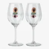 Stacked Grapes Wine Glass Set