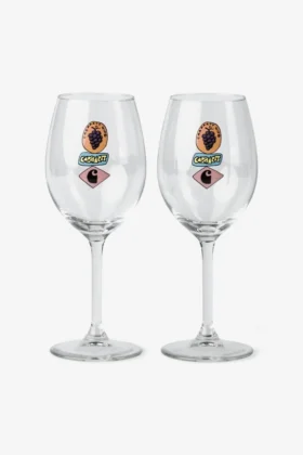 Stacked Grapes Wine Glass Set