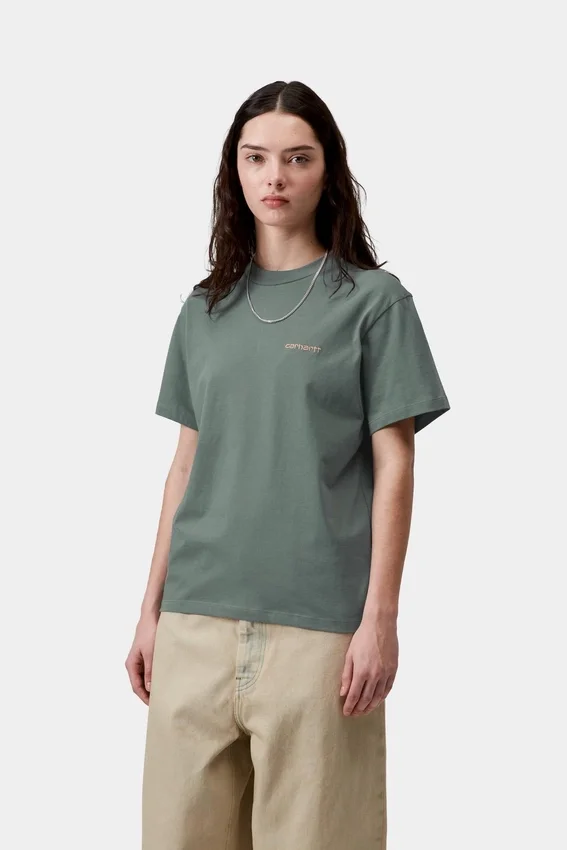 Women’s Script Embroidery T-Shirt Women’s Script Embroidery T-Shirt
