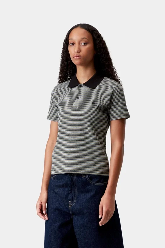 Women’s Short Sleeve Dion Stripe Polo Women’s Short Sleeve Dion Stripe Polo